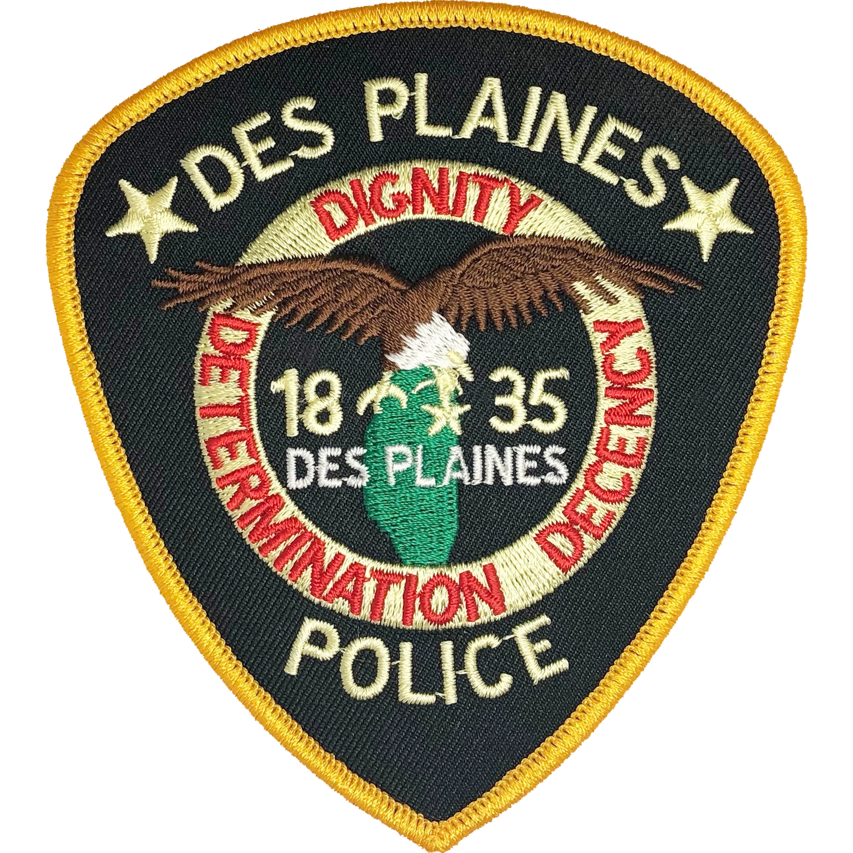 DES PLAINES POLICE DEPARTMENT SHOULDER PATCH