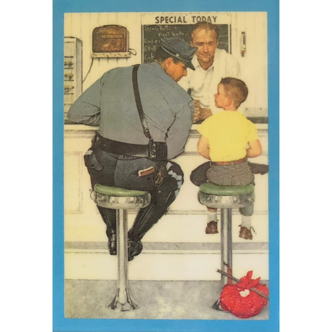 NORMAN ROCKWELL - "THE RUNAWAY" MAGNET - Caucasian