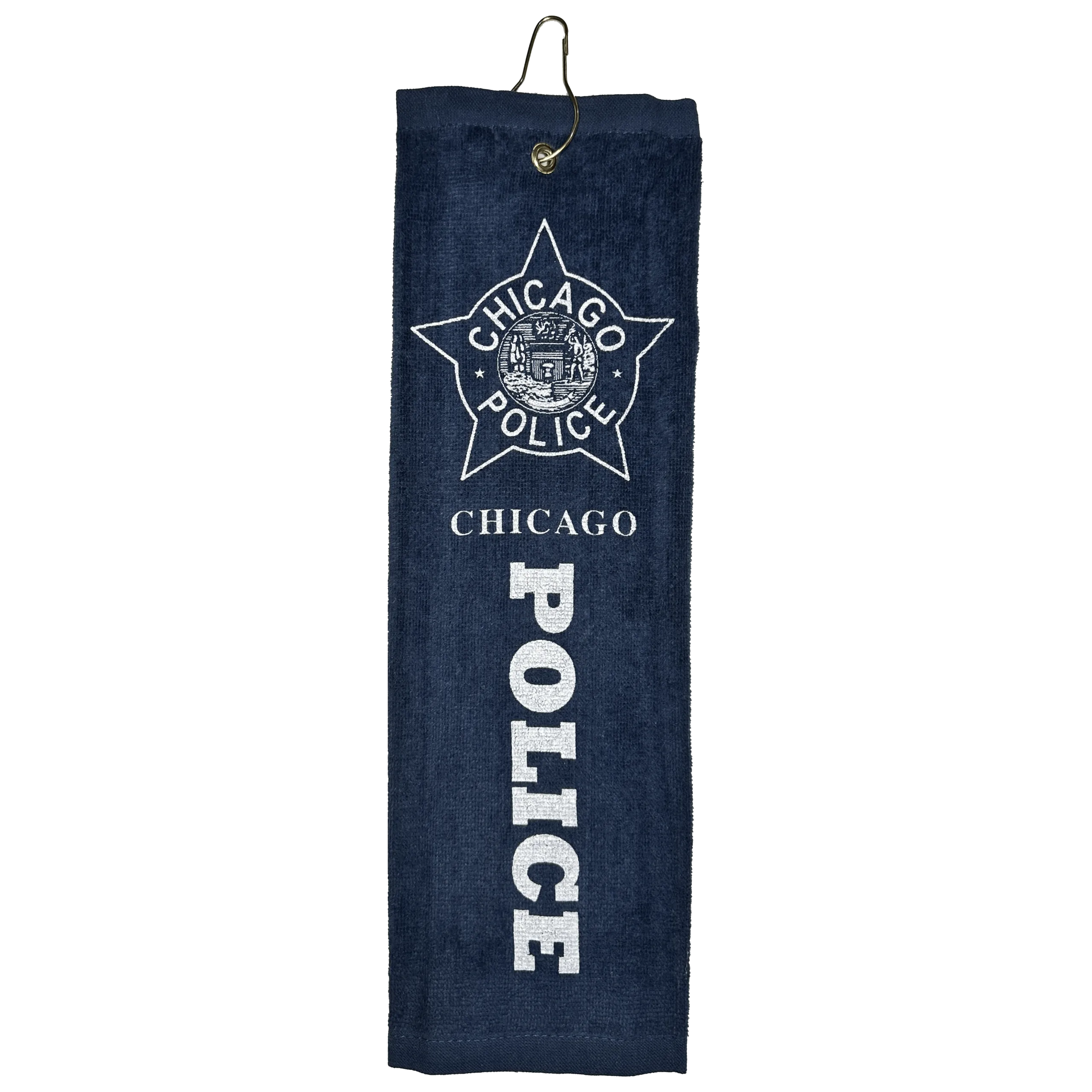 CHICAGO POLICE GOLF TOWEL: Navy Blue