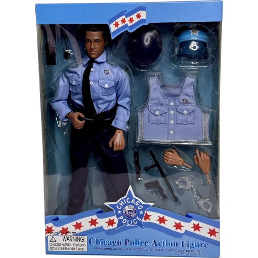 CHICAGO POLICE ACTION FIGURE: Male Hispanic Police Officer, 1:6 Scale ...